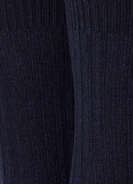 MarcMarcs Sokken in kasjmierblend met ribstructuur - detail 2 donkerblauw