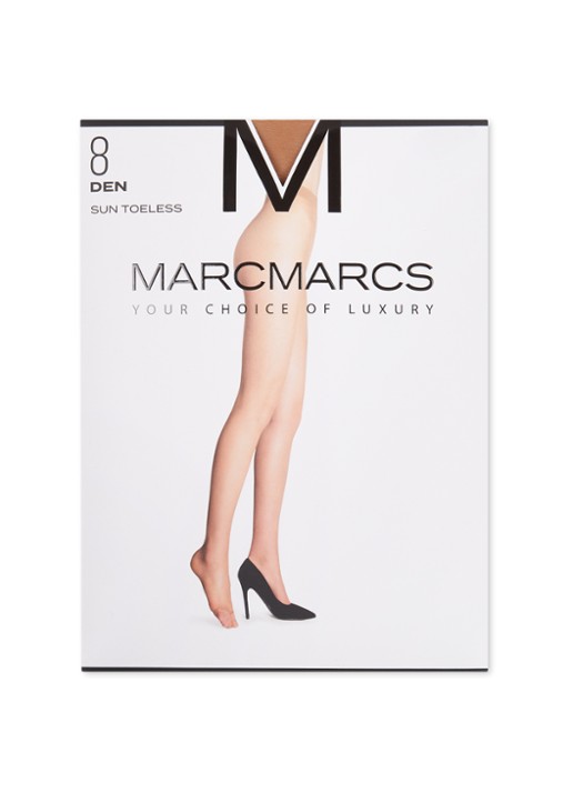MarcMarcs Teenloze panty in 8 denier - voorkant 3 muscat
