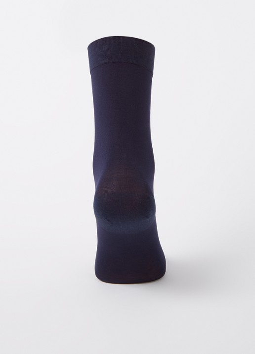MarcMarcs Ultra Fine sokken - voorkant 2 donkerblauw