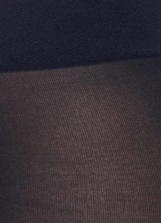 MarcMarcs Velvet Opaque panty in 100 denier - detail 3 donkerblauw