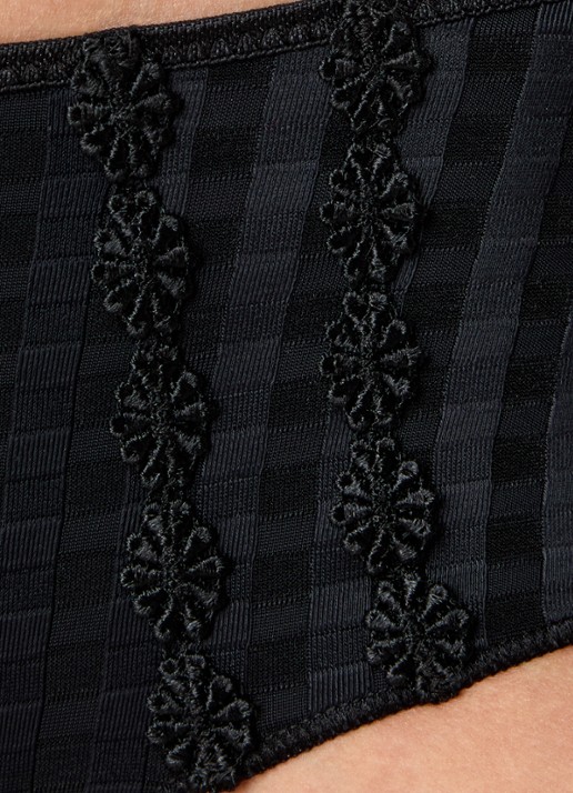 Marie Jo  Avero hipster met ruitdessin en glansdraad - detail 3 zwart
