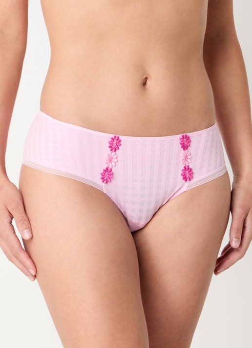 Marie Jo  Avero hipster met ruitdessin en glansdraad - detail 2 roze