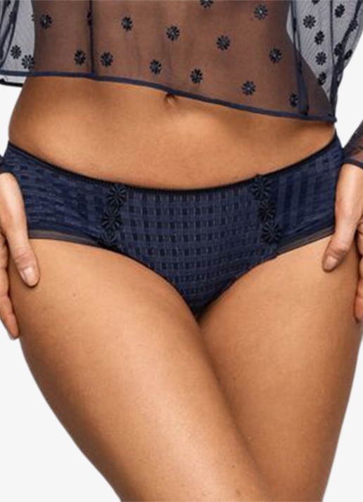 Marie Jo  Avero hipster met ruitdessin en glansdraad - detail 4 donkerblauw