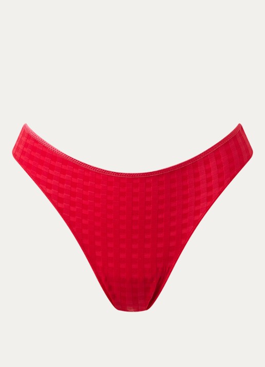 Marie Jo Avero string met ingeweven structuur - voorkant 3 rood