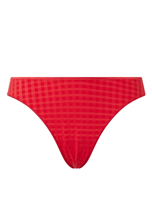 Marie Jo Avero string met ingeweven structuur - voorkant 2 rood