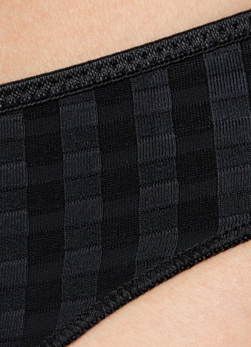 Marie Jo Avero string met ingeweven structuur - detail 7 zwart