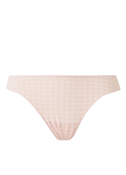 Marie Jo Avero string met ruitdessin - voorkant 3 lichtroze