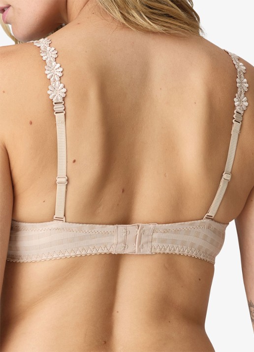 Marie Jo Avero voorgevormde beugel bh met bloemborduring - achterkant 6 beige
