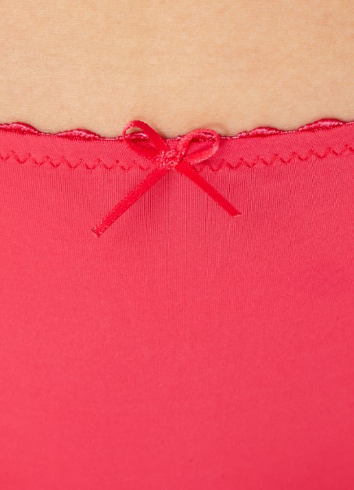 Marie Jo Azelie slip met kant - detail 5 koraalrood