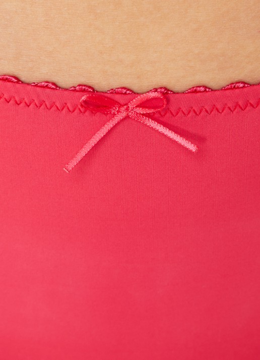 Marie Jo Azelie tanga met kant - detail 4 koraalrood