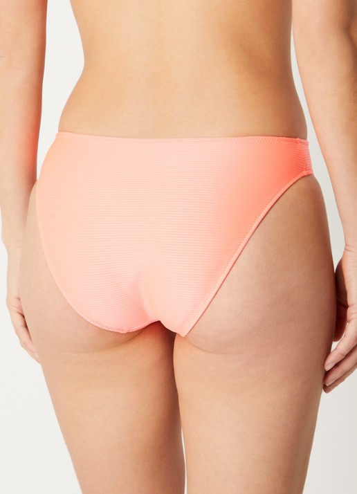 Marie Jo Cassie bikinislip met structuur - achterkant 3 koraalroze
