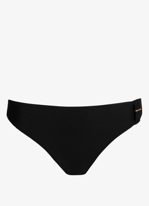 Marie Jo Cassie bikinislip met structuur - voorkant zwart