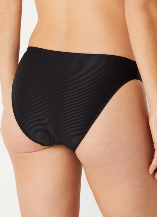 Marie Jo Cassie bikinislip met structuur - achterkant zwart