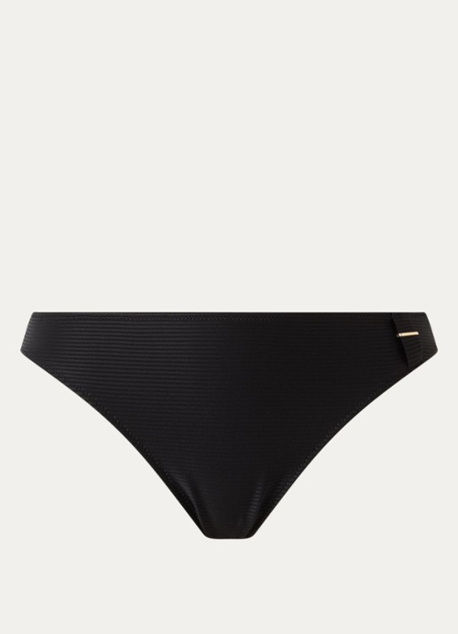 Marie Jo Cassie bikinislip met structuur - voorkant 2 zwart