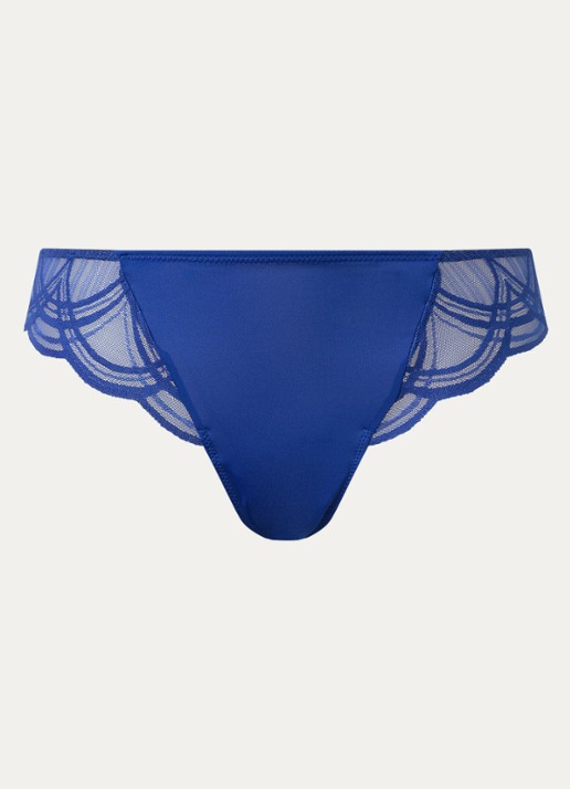 Marie Jo Cathia slip met kant - voorkant royalblauw