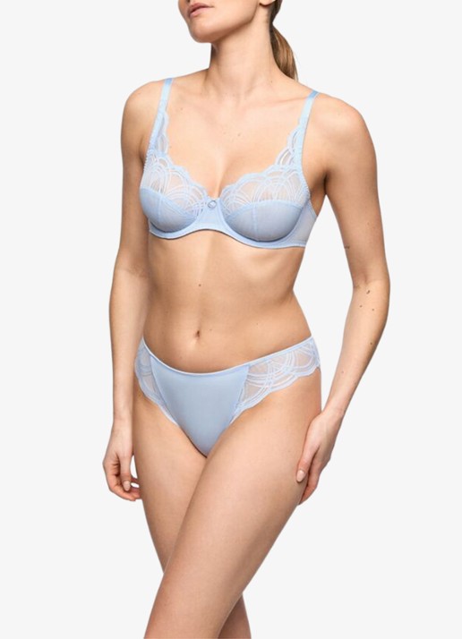 Marie Jo Cathia slip met kant - voorkant 5 lichtblauw