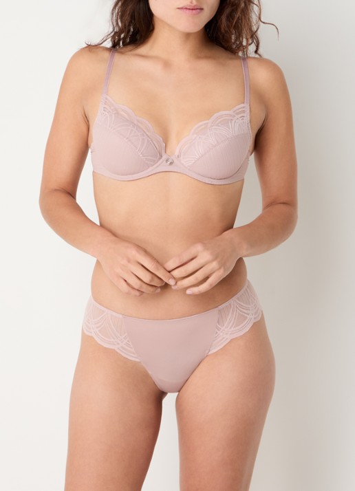 Marie Jo Cathia string - voorkant 2 oudroze
