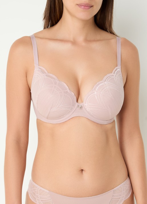 Marie Jo Cathia voorgevormde beugel bh met overlay van mesh