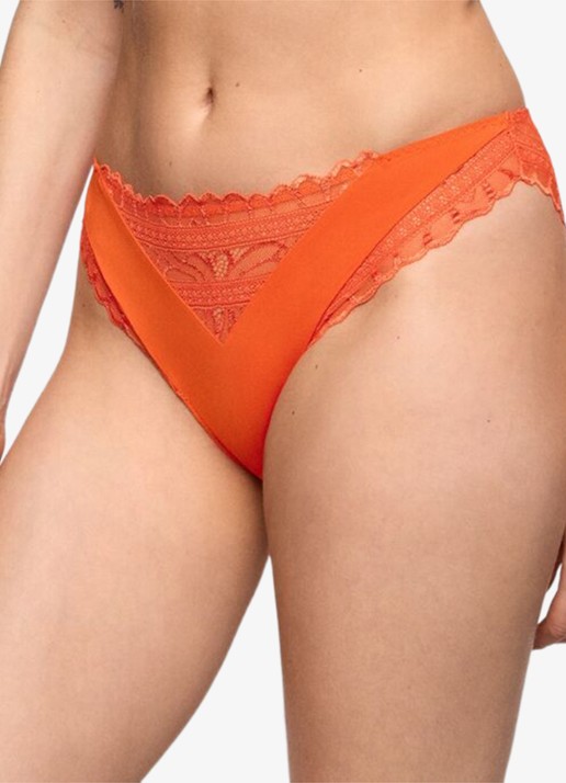 Marie Jo Cerina slip met kant - detail 2 orange
