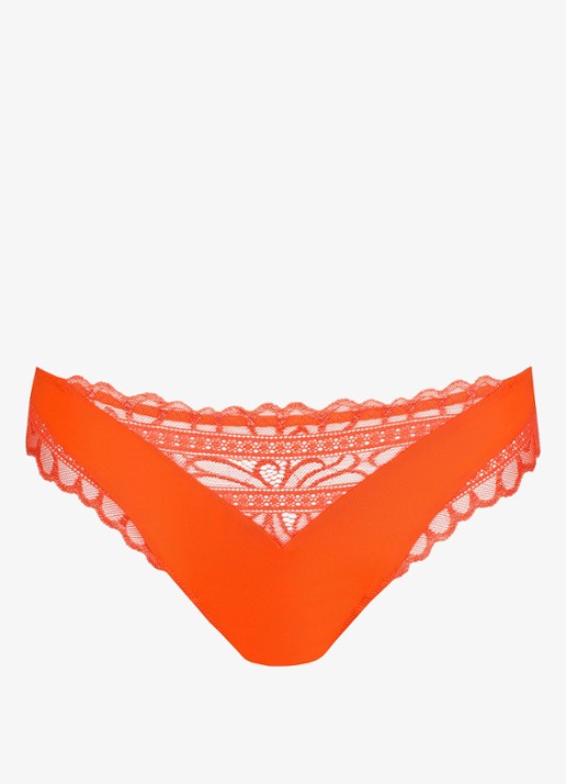 Marie Jo Cerina slip met kant - voorkant 4 orange