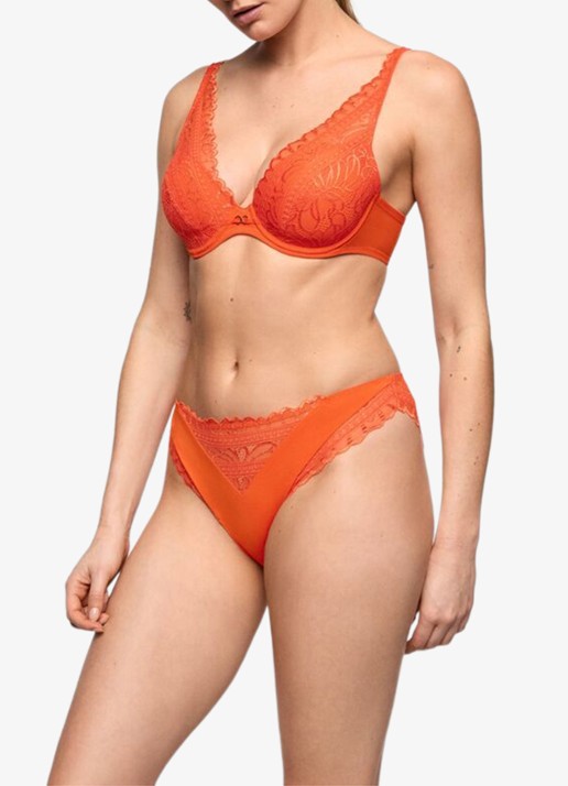 Marie Jo Cerina slip met kant - voorkant 5 orange