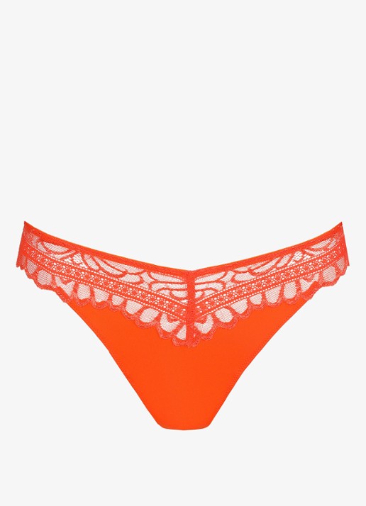 Marie Jo Cerina string met kant - voorkant orange