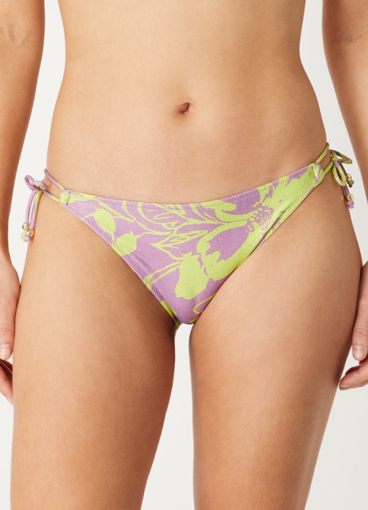 Marie Jo Chalia bikinislip met lurex en bloemenprint