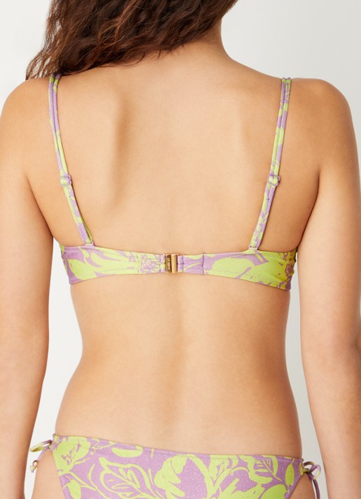 Marie Jo Chalia voorgevormde bikinitop met lurex en bloemenprint - achterkant 5 lila