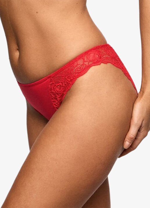Marie Jo Cyrile slip met kant - detail 5 rood