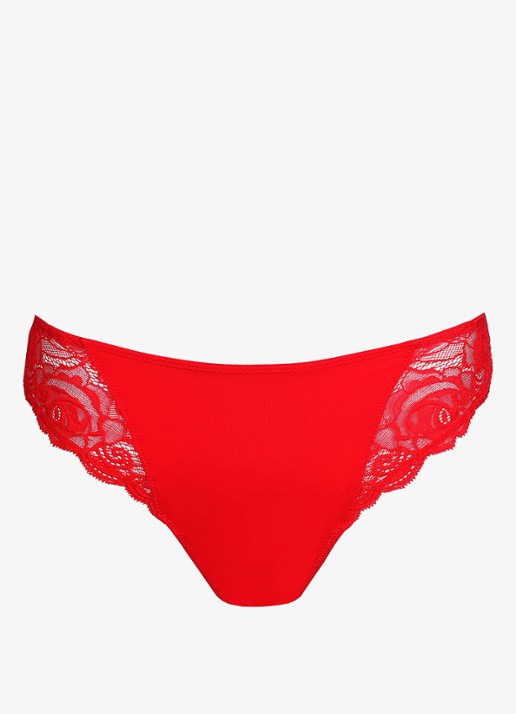 Marie Jo Cyrile slip met kant - voorkant 2 rood