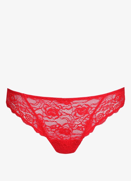 Marie Jo Cyrile tanga van kant - voorkant 2 rood