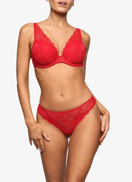Marie Jo Cyrile tanga van kant - voorkant 3 rood