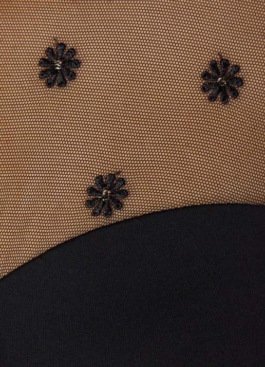 Marie Jo Daisy naadloze body met mesh - detail 2 zwart