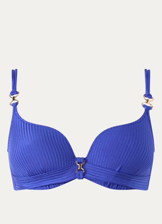 Marie Jo Emly voorgevormde bikinitop met beugel - voorkant 5 kobaltblauw