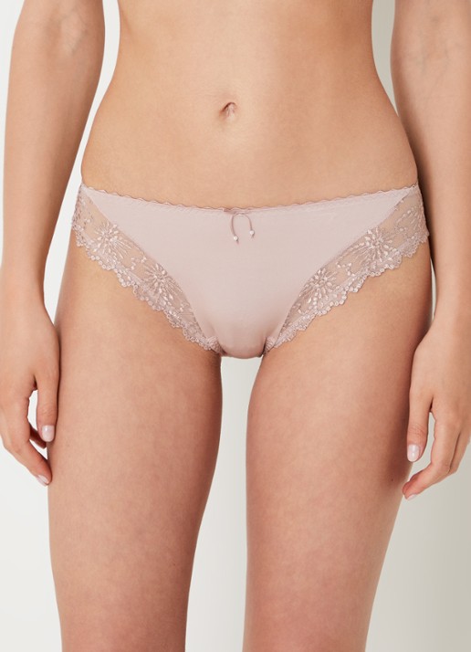 Marie Jo Jane slip met borduring - detail 3 oudroze