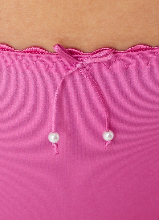 Marie Jo Jane slip met borduring - detail 2 fuchsia