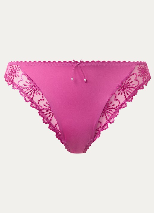 Marie Jo Jane slip met borduring - voorkant 4 fuchsia