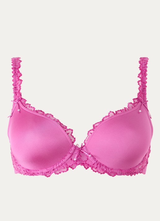 Marie Jo Jane voorgevormde bh met kralendecoratie - voorkant fuchsia