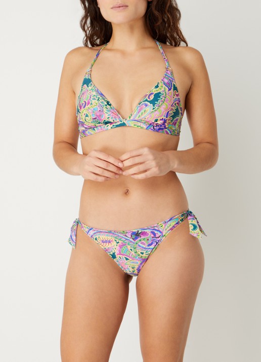 Marie Jo Jolise voorgevormde triangel bikinitop met paisley dessin - voorkant 5 roze