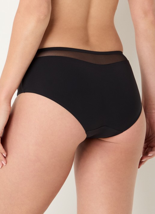 Marie Jo Louie naadloze hipster met mesh - achterkant 9 zwart
