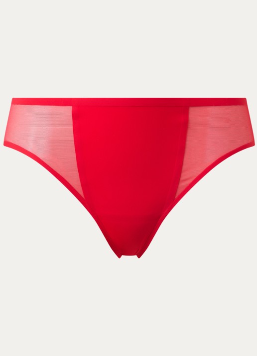 Marie Jo Louie naadloze slip met mesh - voorkant 4 rood