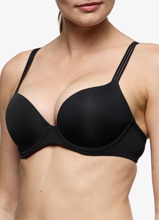 Marie Jo Louie push-up bh met mesh - detail 3 zwart