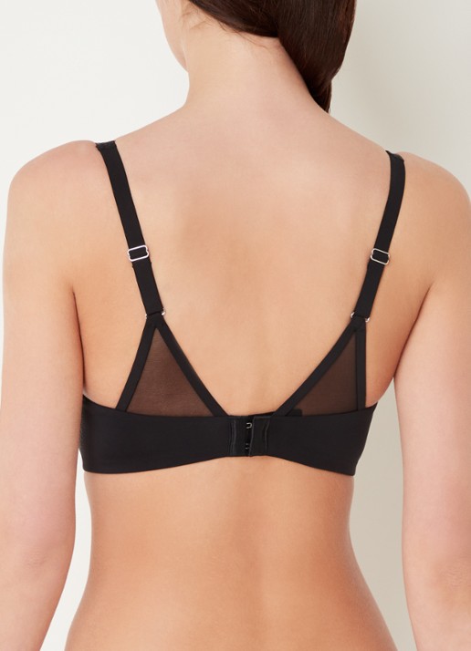 Marie Jo Louie push-up bh met mesh - achterkant zwart