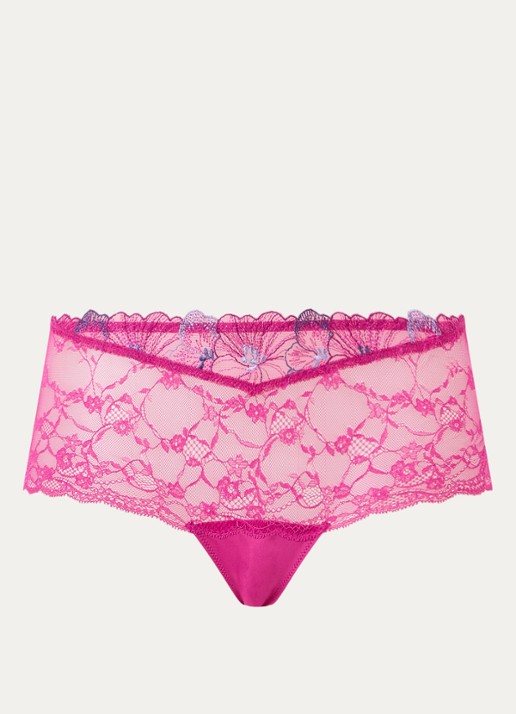 Marie Jo Noemy shorty met kant - voorkant 3 fuchsia