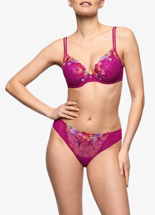 Marie Jo Odilly voorgevormde beugel bh met mesh - voorkant 2 roze