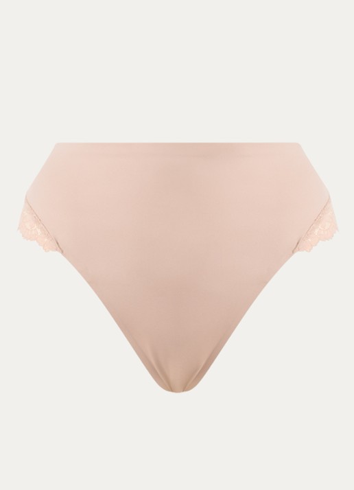Marie Jo Soft Studio shorty met kant - voorkant beige