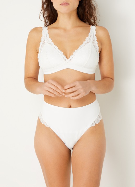 Marie Jo Soft Studio shorty met kant - voorkant 3 wit