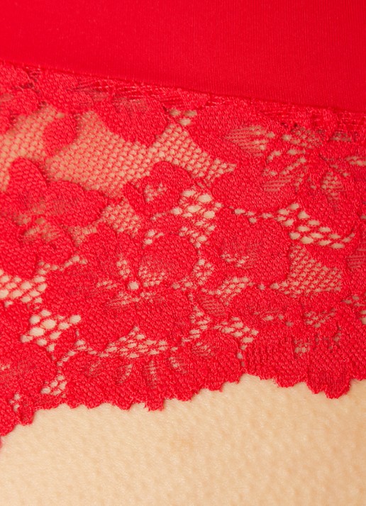 Marie Jo Soft Studio shorty met kant - detail 2 rood