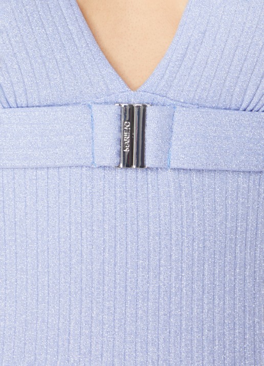 Marie Jo Tinjis voorgevormd badpak met lurex - detail 2 staalblauw
