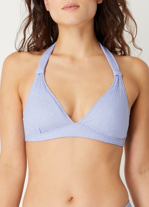 Marie Jo Tinjis voorgevormde halter bikinitop met lurex